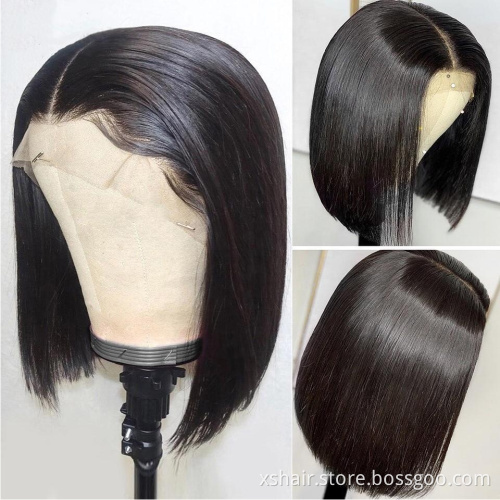 Hot Selling 613 Full Lace Bob 5X5 Closure 150% 4X4 40 Inch Front Short Human Hair Wig For Black Woman